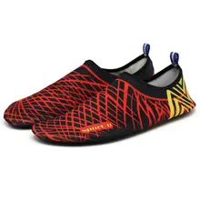 Новинка для носки Босиком тонкие водонепроницаемая обувь летние Для мужчин& Женские полосатые проникнуть пляжные, водные, для бассейна тренажерный зал Аква пляжные аквасоки