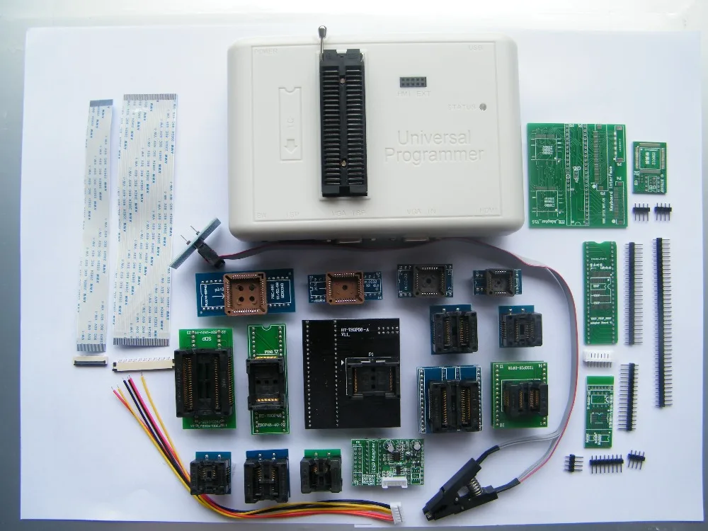 Бесплатная доставка 100% оригинальный RT809H EMMC-Nand FLASH чрезвычайно быстрый Универсальный программист RT809H лучше, чем RT809F + 20 адаптеры - изображение