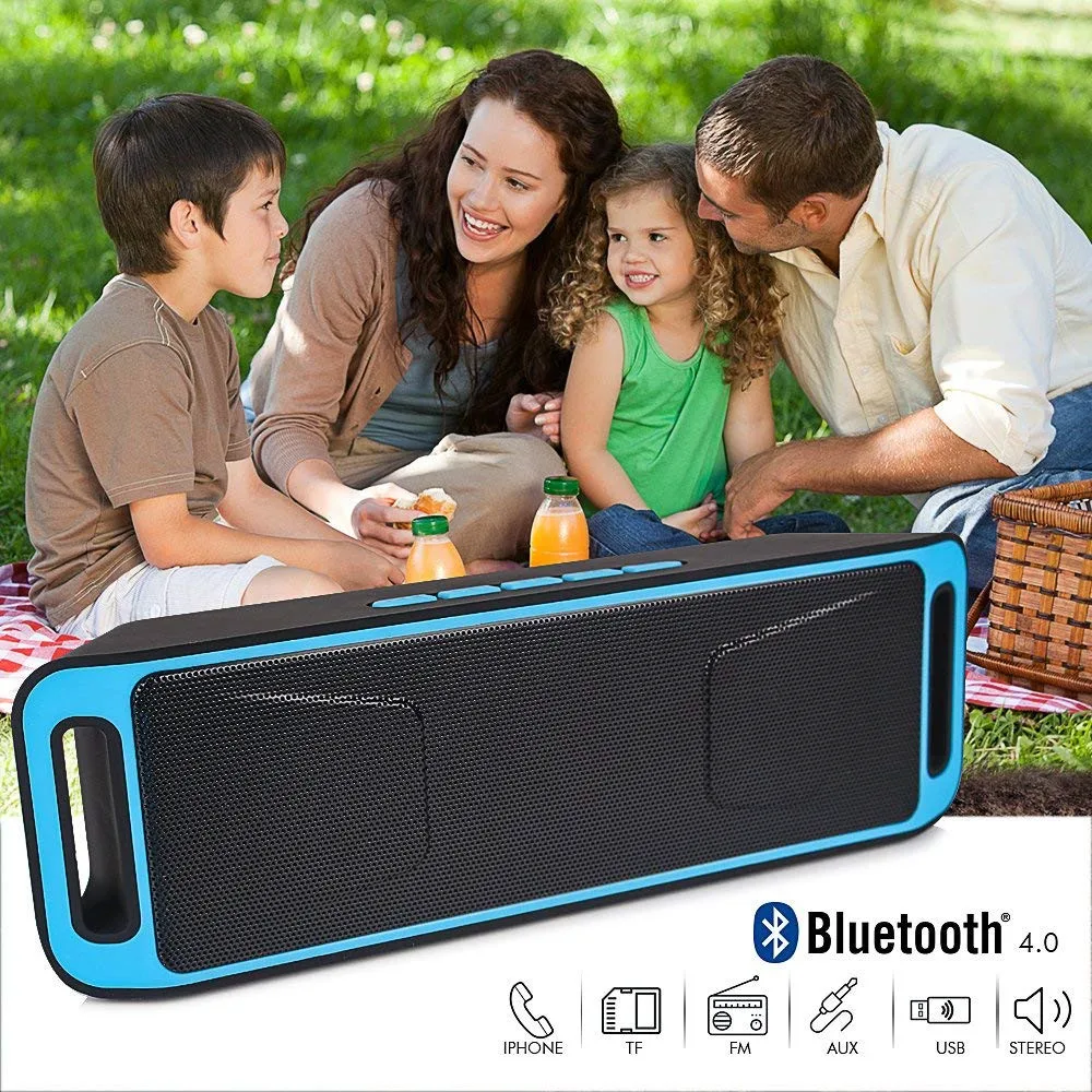 EPacket доставка открытый и дома Портативный Bluetooth Динамик Беспроводной стерео с HD аудио и Enhanced Bass встроенный двойной драйвер - изображение