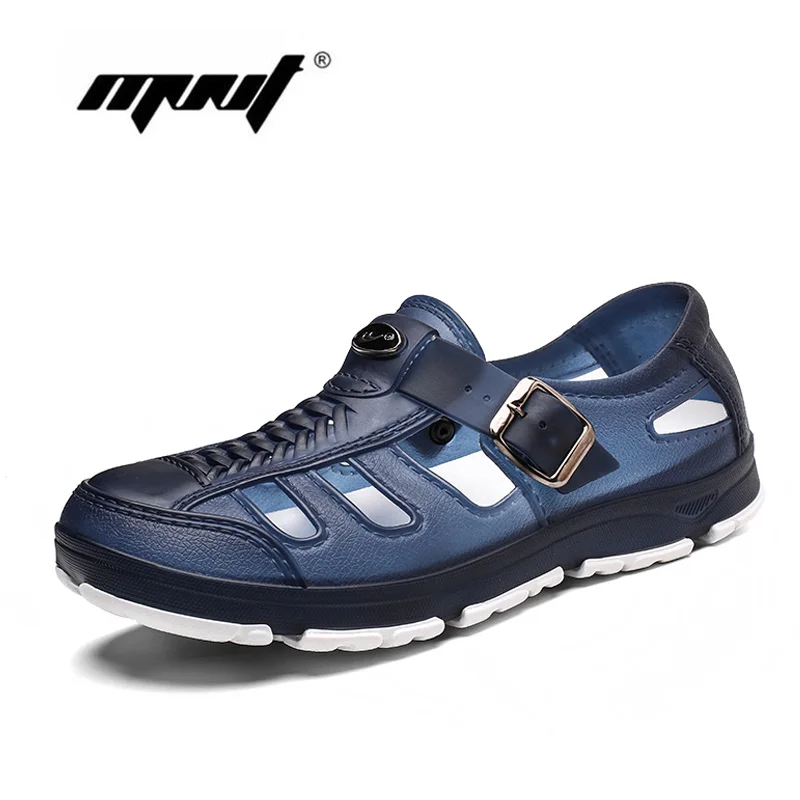 

Rubber Bottom Men Sandals Gladiator Closed Toe Beach Summer Shoes Light Soft Outdoor Anti-Slip Men Casual Shoes