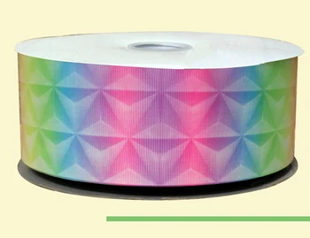 

3" inch 75 mm 7.5 cm light color with diamond shape free shipping printed grosgrain ribbon for gift packing