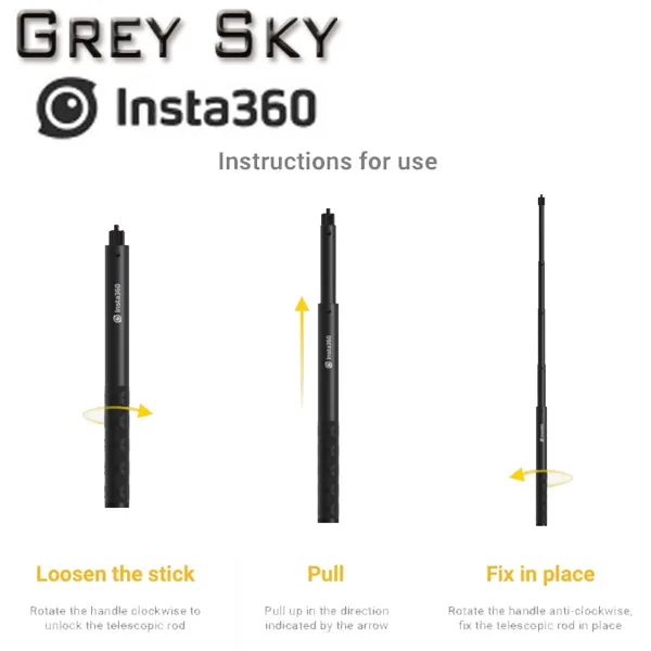 Insta360 ONE X и ONE Bullet Time bundle/аксессуары, Вращающаяся ручка Bullet Time bundle Insta 360 One X Selfie stick