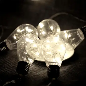 

Remote Control 10 Led Festoon Globe Bulb 2.5M Led String Lights Outdoor Waterproof Led Ball String Party Wedding Backyard Patio