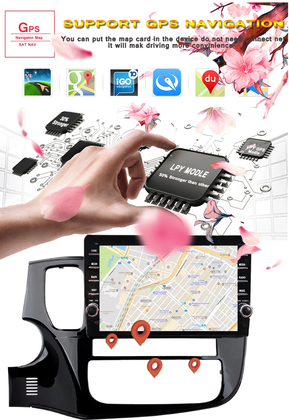 Top 4G+64G Android 9.0 4G Car Radio Multimedia Video Player Navigation GPS For Mitsubishi Outlander 3 2012-2018 2019 2 Din no dvd 5