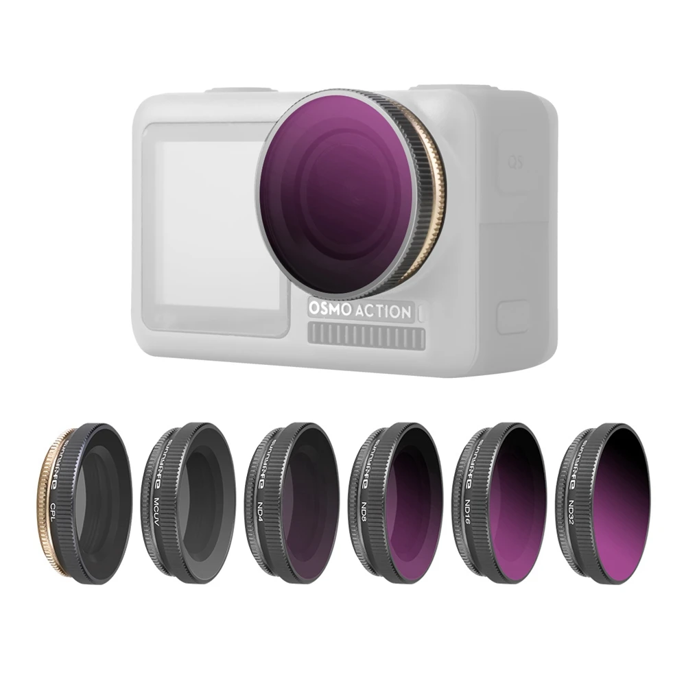 MCUV//CPL//ND4////ND8//ND16//ND32 Camera Lens Filters for DJI OSMO Action Camra