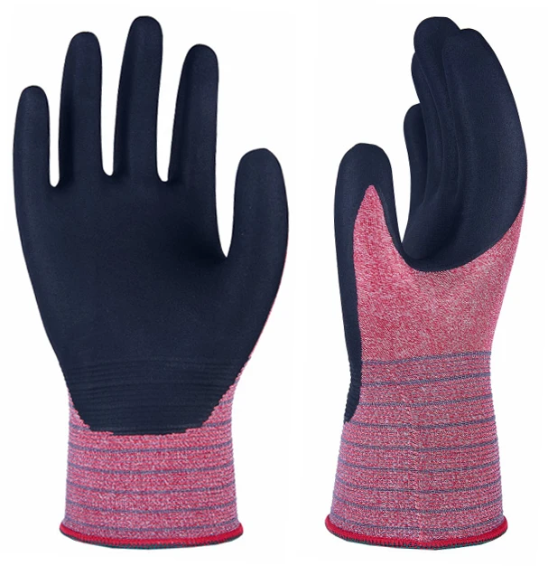 Женская перчатка для сада, нейлоновая перчатка с нитриловым поролоновым покрытием, Рабочая перчатка для садоводства, Женская Рабочая перчатка