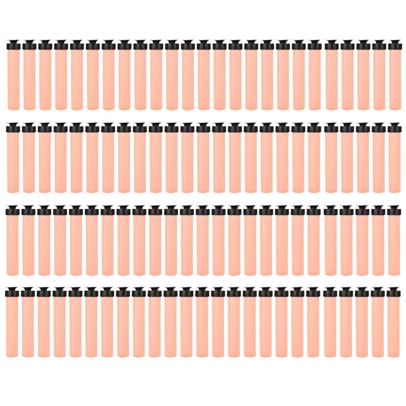 500 шт./лот, оранжевый наполнитель, мягкие пластиковые пенные дротики, пули для оранжевых, для детских игрушечных пистолетов, 7,2 см