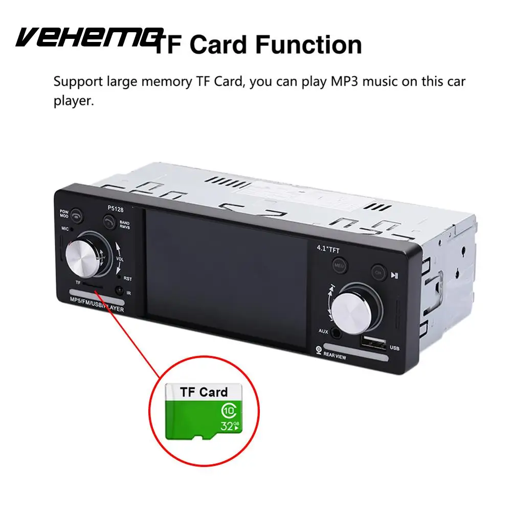 

1 Din Multi-Function Smart Car Video Player Automobile Bluetooth Radio Music Player Car MP5 FM Transmitter