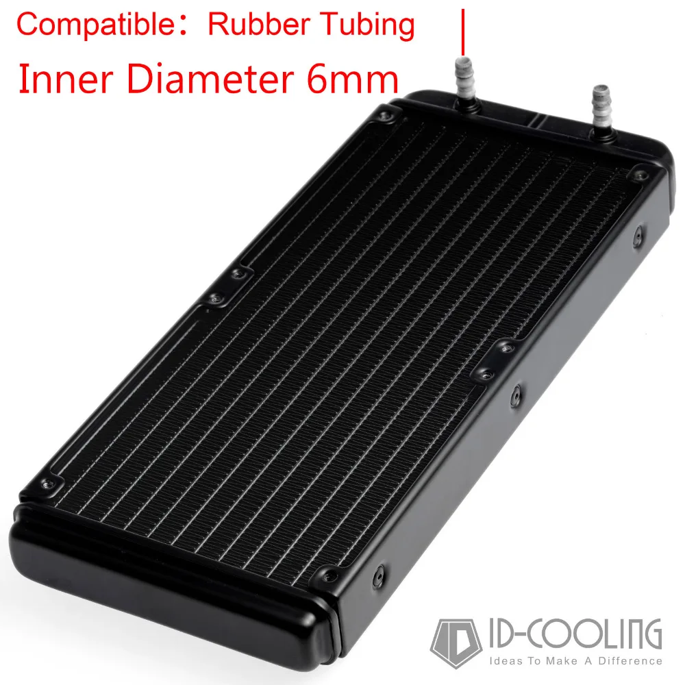 ID COOLING 240 мм алюминиевый радиатор водяного охлаждения совместимый с двумя 120