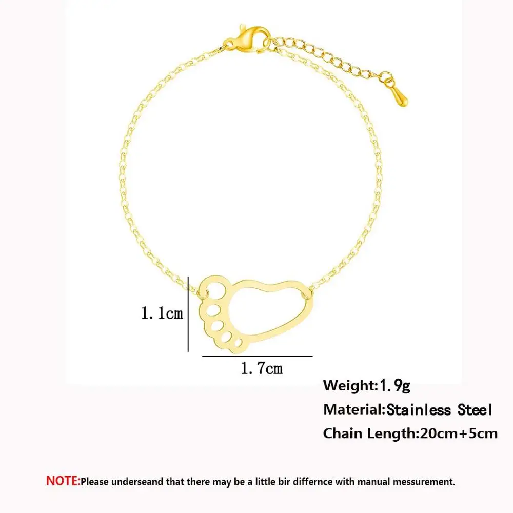 2 Capas Suave Corazón Rosa oro GP Enlace Cadena De Acero Inoxidable Pulsera De Tobillo