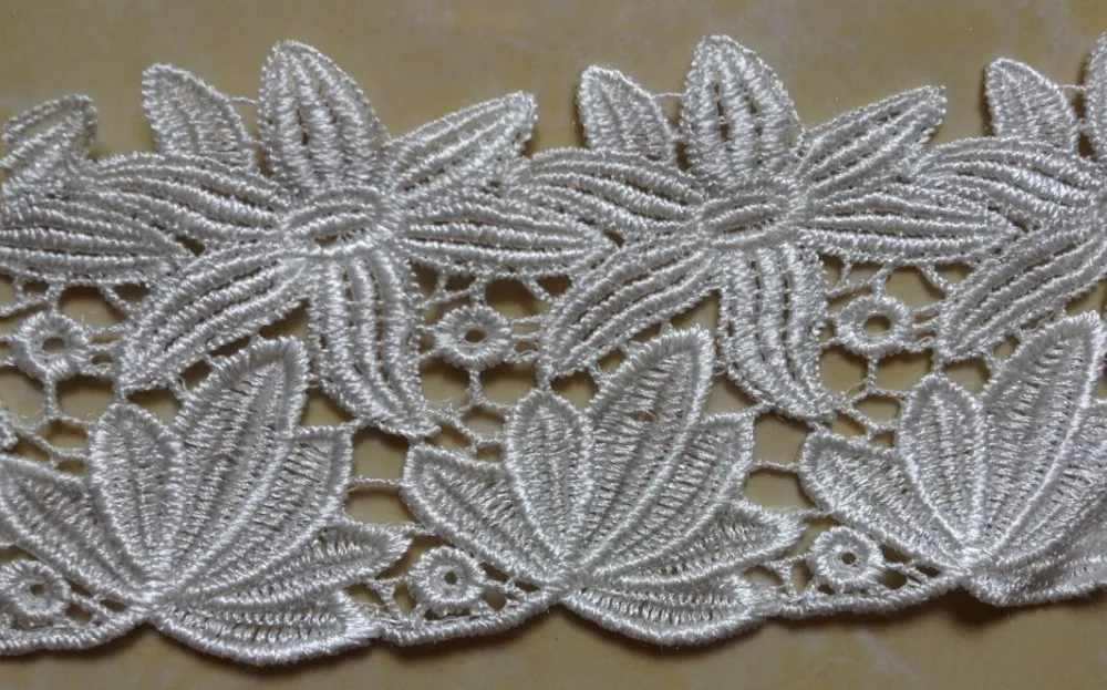 

8cm luxurious water soluble embroidery big leaf lace,clothes and home item decoration accessories,XERY14329k