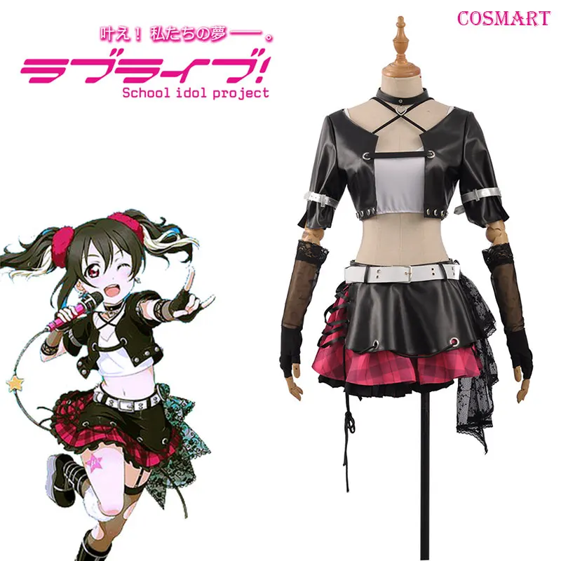 Аниме Lovelive! Нико Ядзава рок Пробуждение SJ униформа Косплей Костюм Хэллоуин
