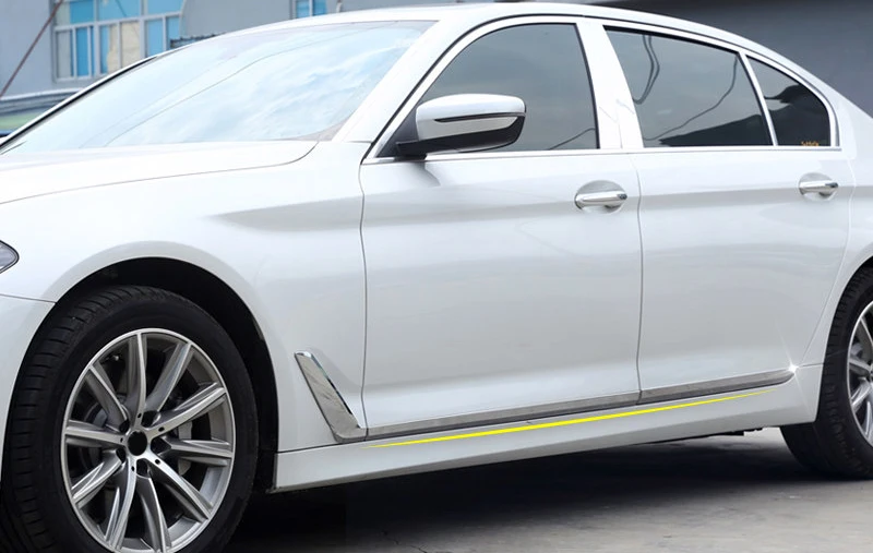 Автомобильные аксессуары ABS Хром 6 шт. боковая панель двери корпус молдинг отделка протектор для BMW 5 серии G30