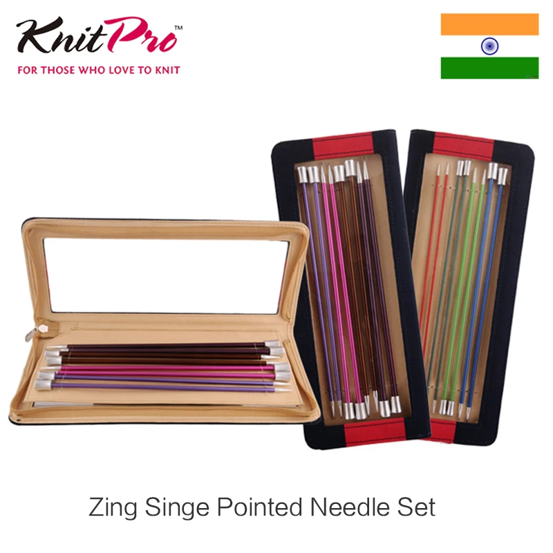 

Knitpro Zing 25cm/30cm/35cm Single Pointed Needle Set