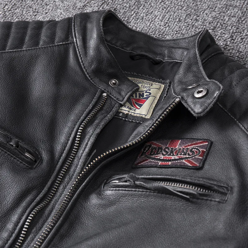 Beste Mannen Winter Echt Lederen Jassen Motorfiets Vlucht Pilot Bomber Jassen Voor Mannen Natuurlijke Lederen Mannelijke Aviator Jassen 2019