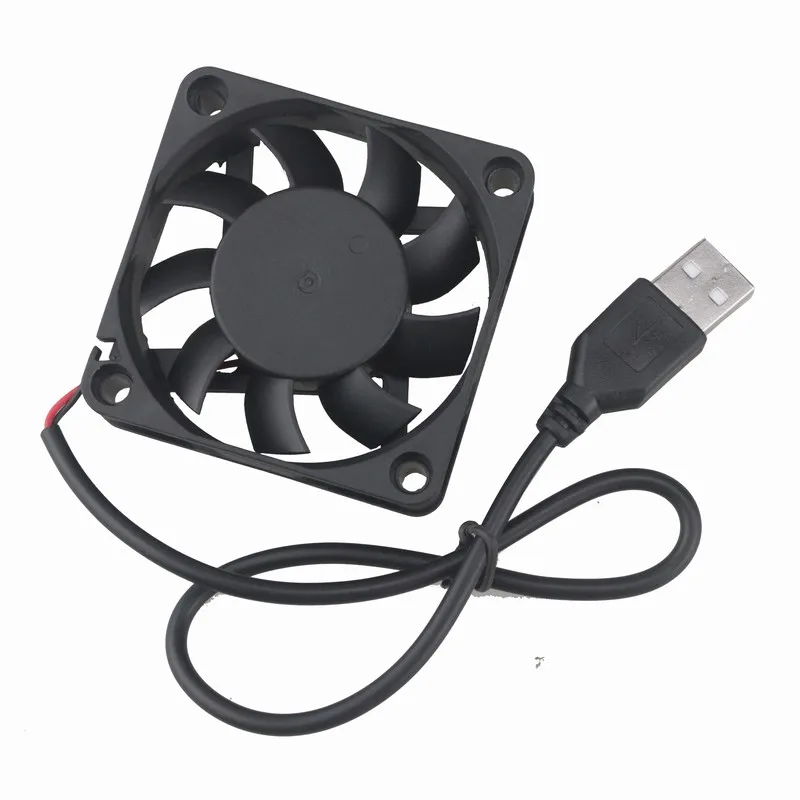 2 шт. Gdstime 60 мм 5 в USB питание 6 см 60x60x15 6015 бесщеточный DC компьютер CPU чехол Вентилятор