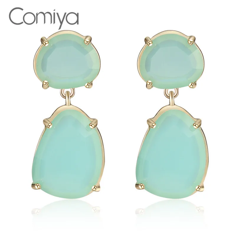 Comiya Elegant Zinc Alloy Resin Geometric Drop Earrings For Women Gold Color Dangle Earring Brincos Para As Mulheres Aliexpress Aliexpress : image Comiya Elegant Zinc Alloy Resin Geometric Drop Earrings For Women Gold Color Dangle Earring Brincos Para As Mulheres Aliexpress Aliexpress