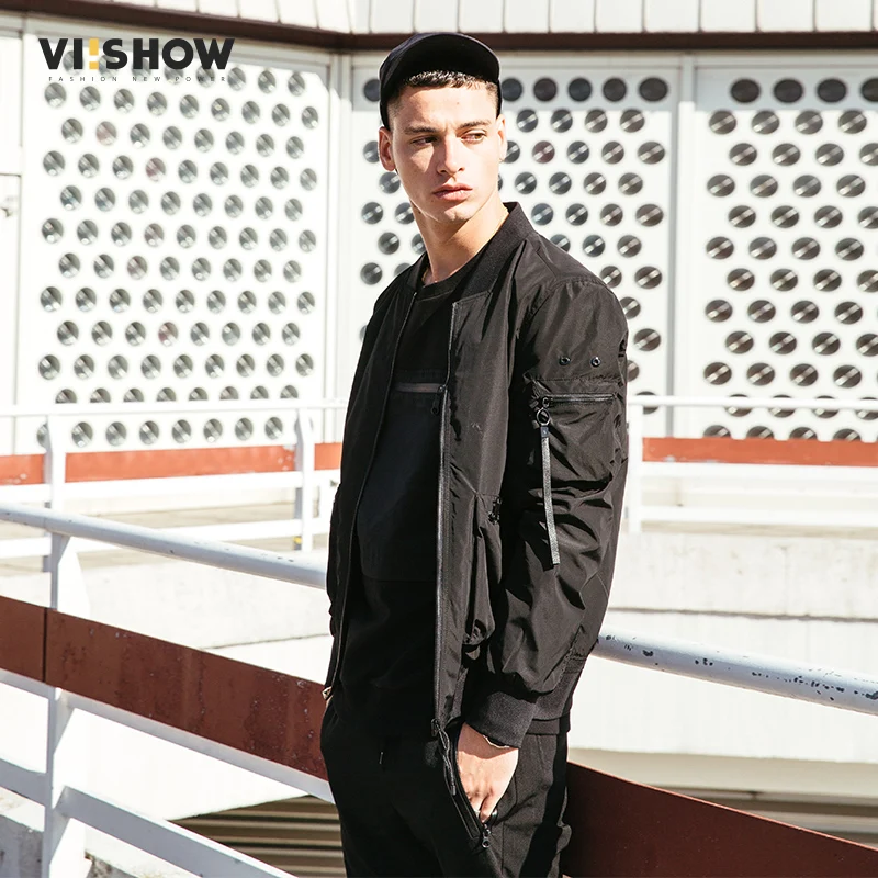 VIISHOW 2017 Осенняя новая куртка с капюшоном на молнии мужская брендовая одежда