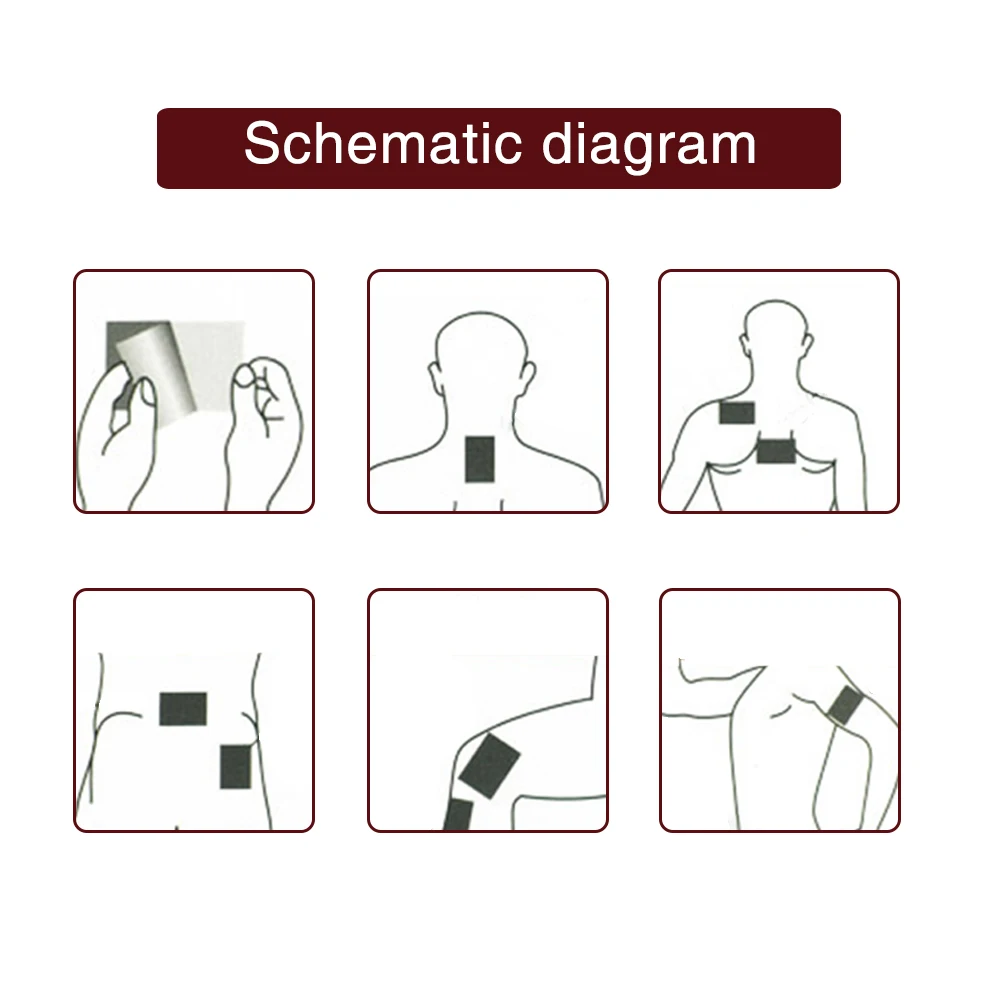 40 шт/5 пакетов, китайские Пластыри для снятия боли, расслабляющие Пластыри для ног, рук, спины, мышц, плеч, облегчающие боль, пластыри D1131