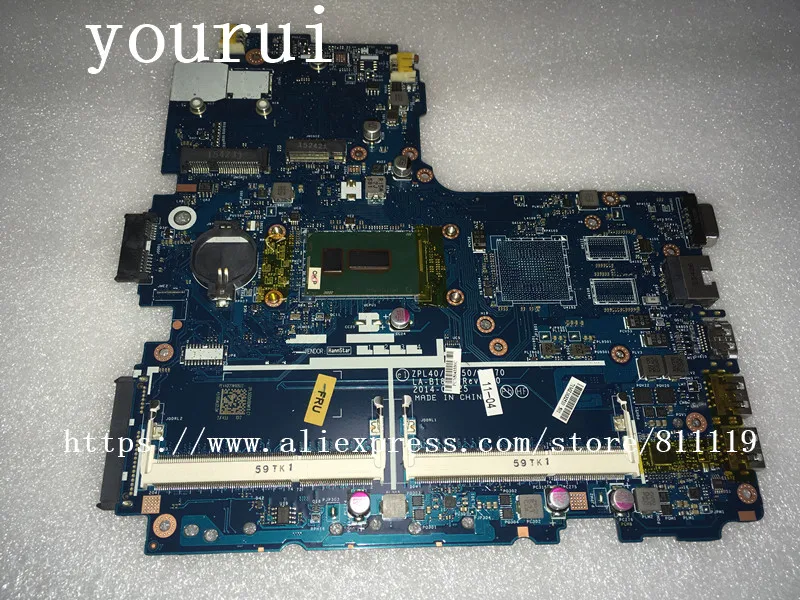 Yourui для материнская плата HP 450 G2 440 ZPL40 /ZPL50/ZPL70 LA-B181P 799557-001 799557-601 799557-501 с i3-5010u