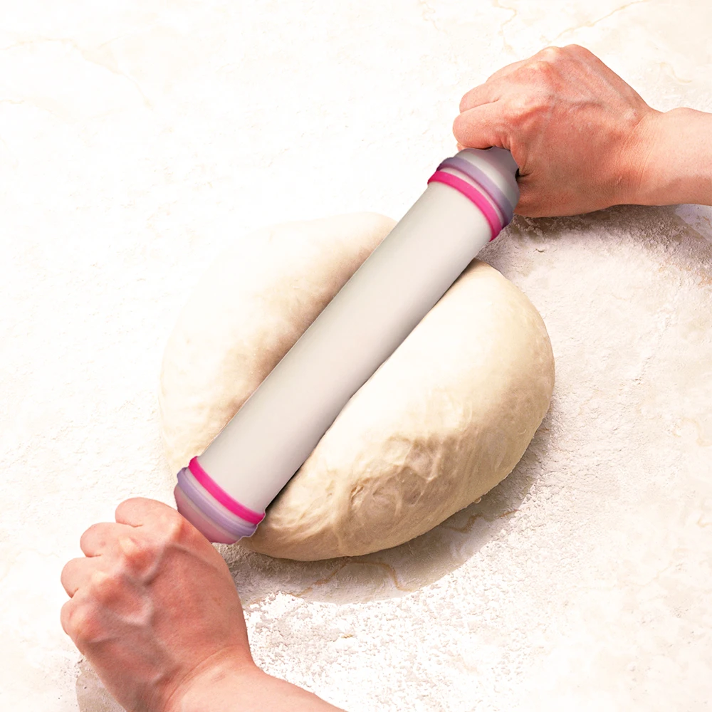 

36cm Rolling Pin Plastic Fondant Rolling Pin Cake Decorating Tool Pastry Dough Tools Non-stick for Pizza Dough Pastry Shells