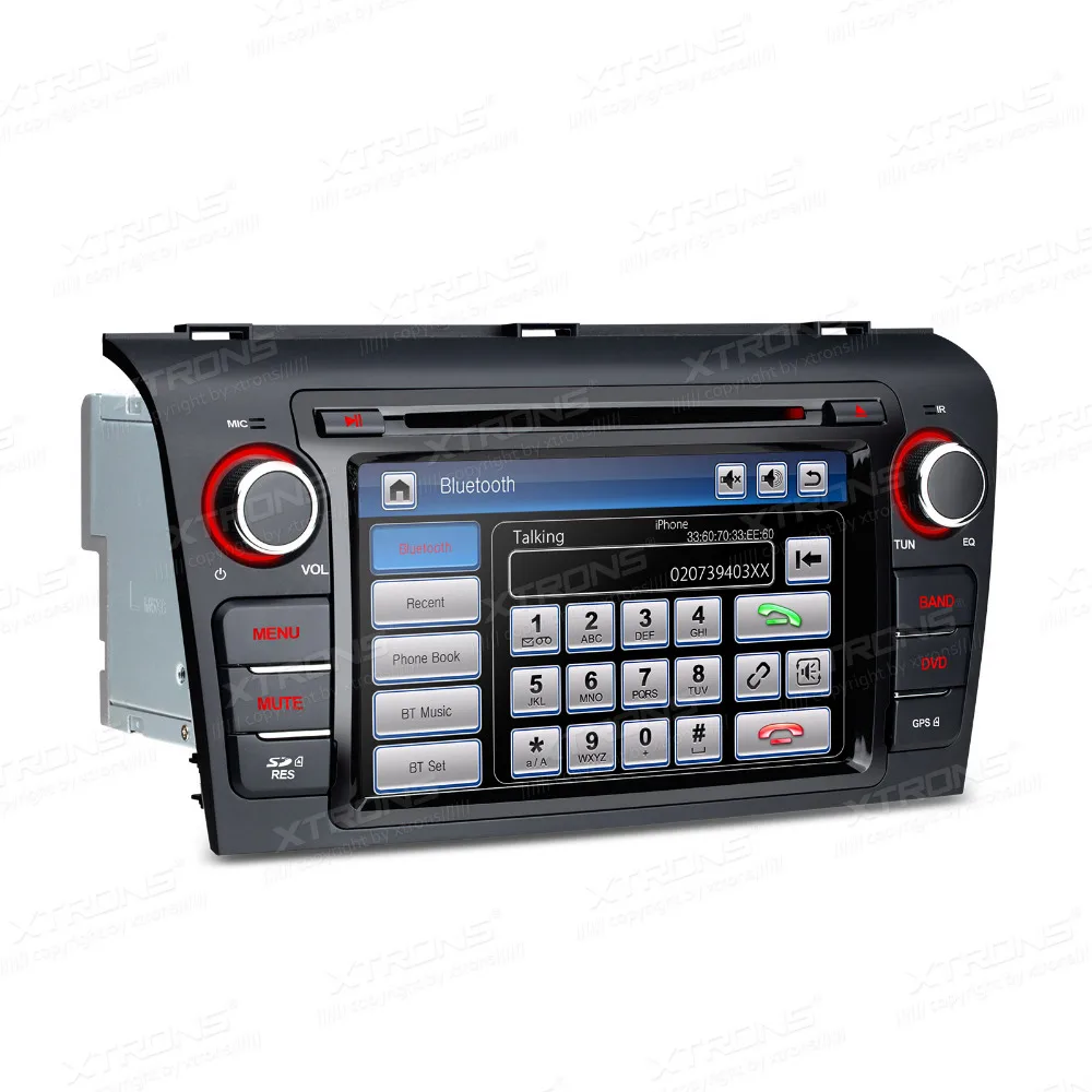 Best XTRONS 2 din Car DVD Player 7 inch HD Touch Screen GPS Navigaton Steering Wheel CANbus For Mazda 3 2004 2005 2006 2007 2008 2009 1