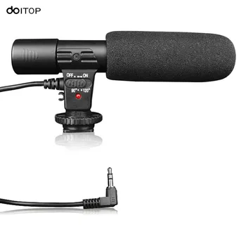 

DOITOP Mic-01 3.5mm Interview Recording Microphone Digital SLR Camera DV Stereo Mic For Canon Nikon Pentax Olympus Camcorder