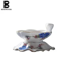 Креативный чайный ситечко керамический фарфор мелкий рельефный узор чайный слив офис кунг-фу чайный сервиз Аксессуары кофе молочный фильтр