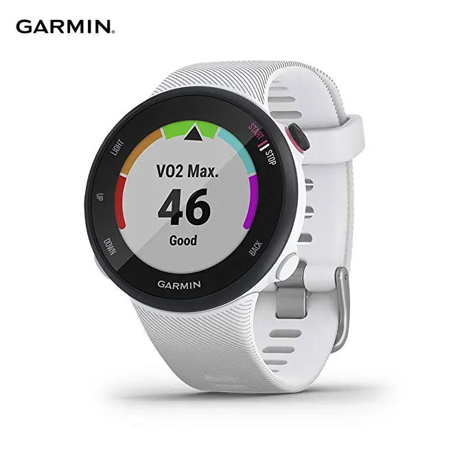 

Garmin Forerunner 45s, 39MM GPS Running Watch with Garmin Coach Free Training Plan Heart rate monitor women sports smart watch