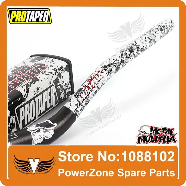 Pro Taper Fat Bar 1-1/" металлический Mulisha пакет Dirt Bike MotorCross Fat Bar MX алюминиевый гоночный руль 810 мм