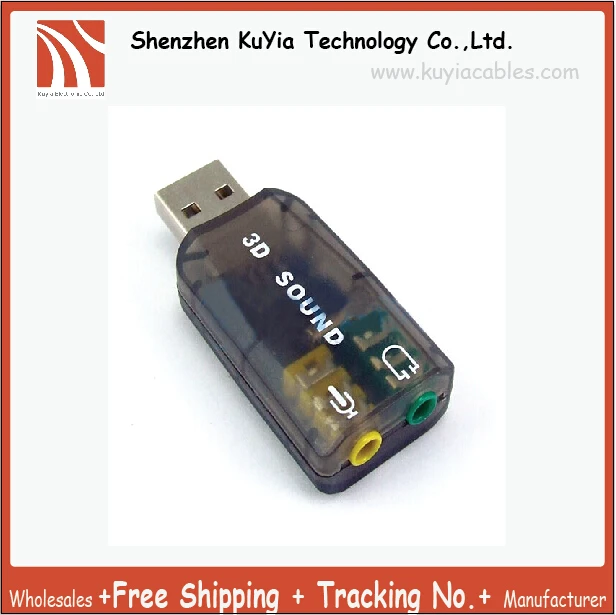 KUYiA Внешний USB 2 0 для 3D Виртуальная Звуковая карта адаптер конвертер 5 1 канал