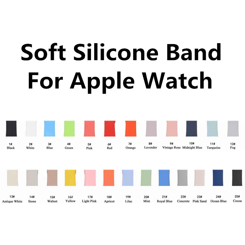 Colorful Soft Silicone Replacement Sport Band For 38mm Apple font b Watch b font Series1 2