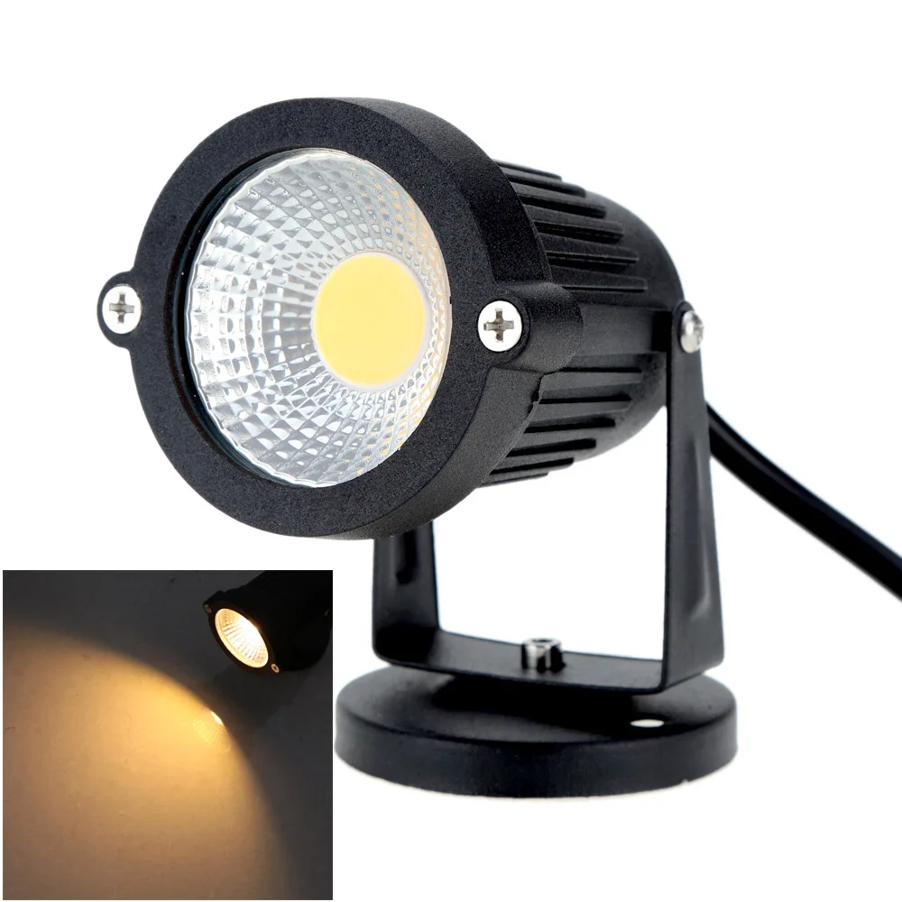 

8W 12V AC DC IP65 Black Aluminum LED Lawn Spot Light Lamp High Power RGB Warm/Nature White Outdoor Pond Garden