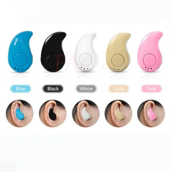 Mini Wireless Bluetooth Earphone in ear Sports with Mic Earbuds Handsfree Headset 5