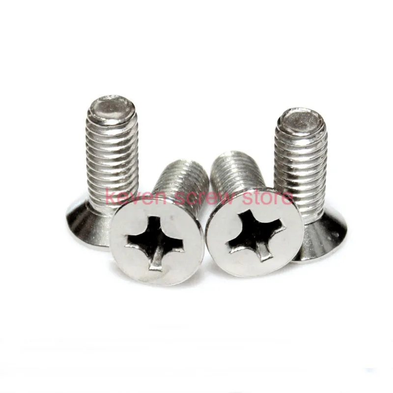 

Free Shipping 100pcs/Lot GB819 M2x12 mm M2*12 mm 304 Stainless Steel flat head cross Countersunk head screw