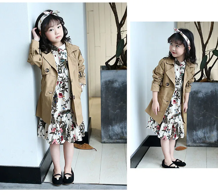   long autumn spring coat for girls 2017 khaki trend coats tops little teenage girls coats size 12 14 10 8 6 5 children lcothing 5 6 7 8 9 10 11 12 13 14 15 16 years old little big teenage girls coat for girls autumn spring coat girls  (13)