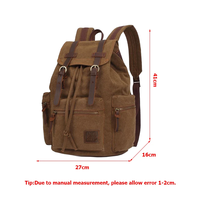 Men Canvas Backpack Vintage Women New Fashion Travel Bags Large Capacity Teenager School Backpacks Anti-theft Rucksack BP0186 (22)