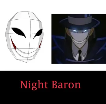

Min.order $10 (mix) 3D Paper Model Detective Conan Night Baron Mask Paper Art DIY Manual