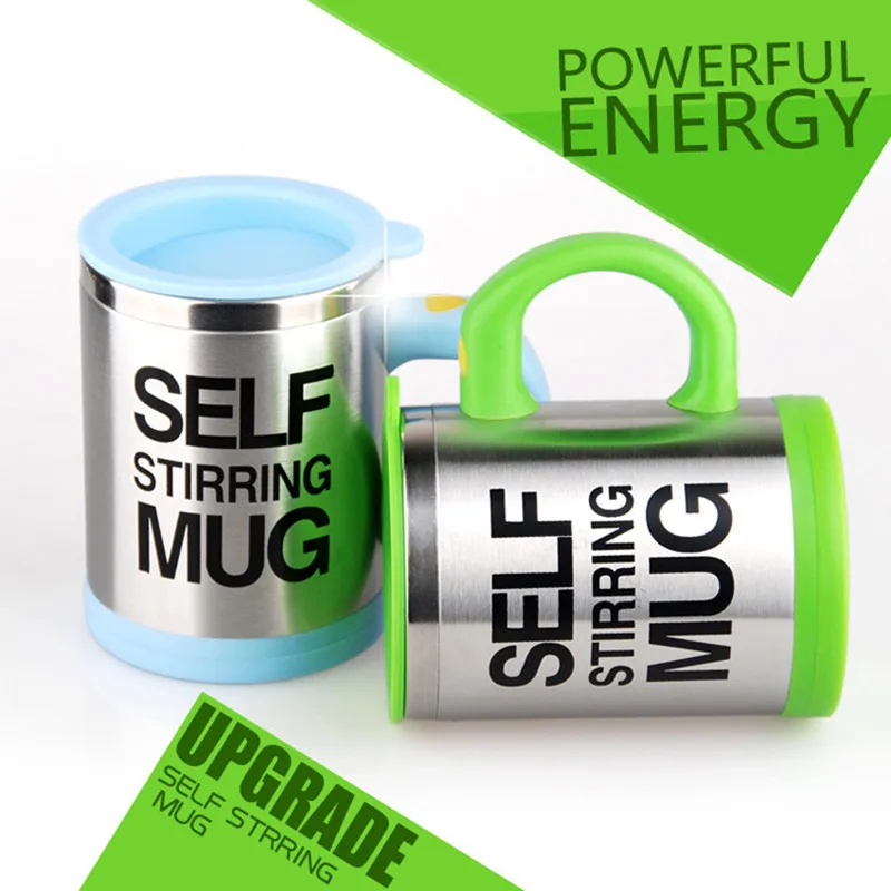 

400 ML Mixing Cup Upgraded Stainless Steel Automatic Mixing Coffee Cup Automatic Coffee Cream Intelligent Mixing Mug