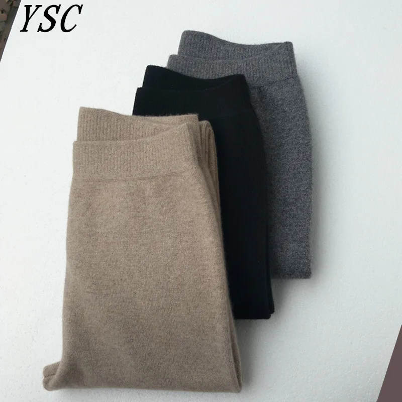 

YUNSHUCLOSET New style Momen Cashmere Wool Warm Pants Knitted Long Johns Spandex Leggings High-quality Free Shipping 3