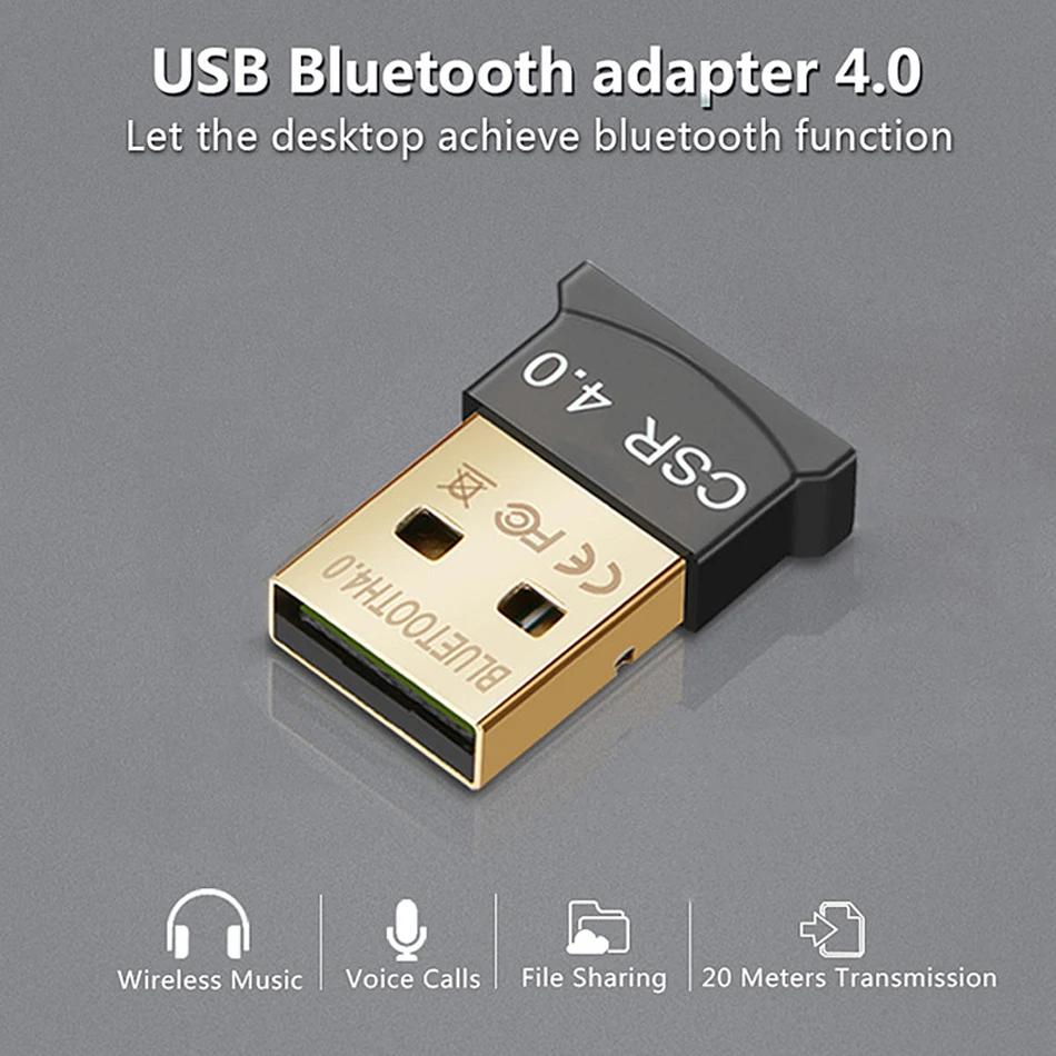 Oppselve беспроводной USB Bluetooth адаптер 4,0 Dongle Музыка Звуковой приемник Adaptador передатчик Bluetooth для компьютера PC ноутбук