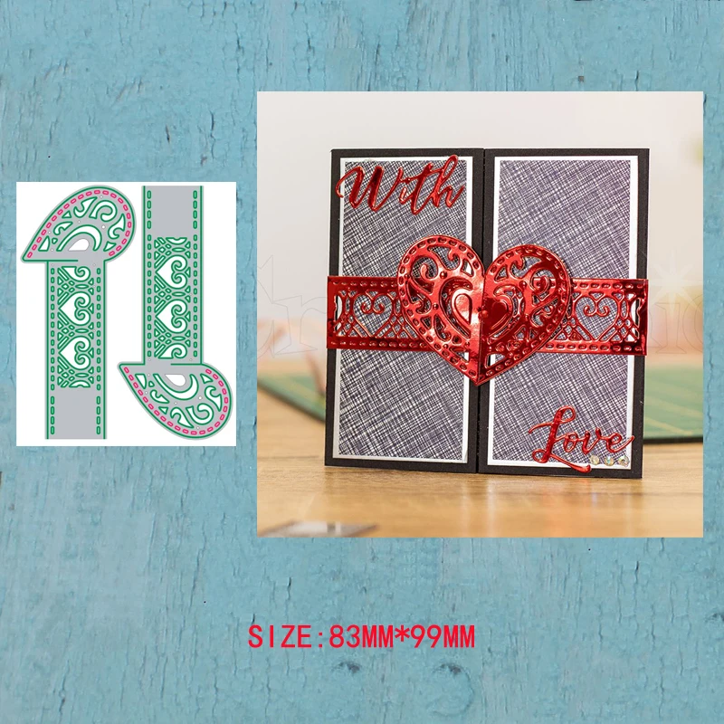 

LLove CCraft Love Heart Metal Cutting Dies for DIY Scrapbooking Album Paper Cards Decorative Crafts Embossing Die Cut