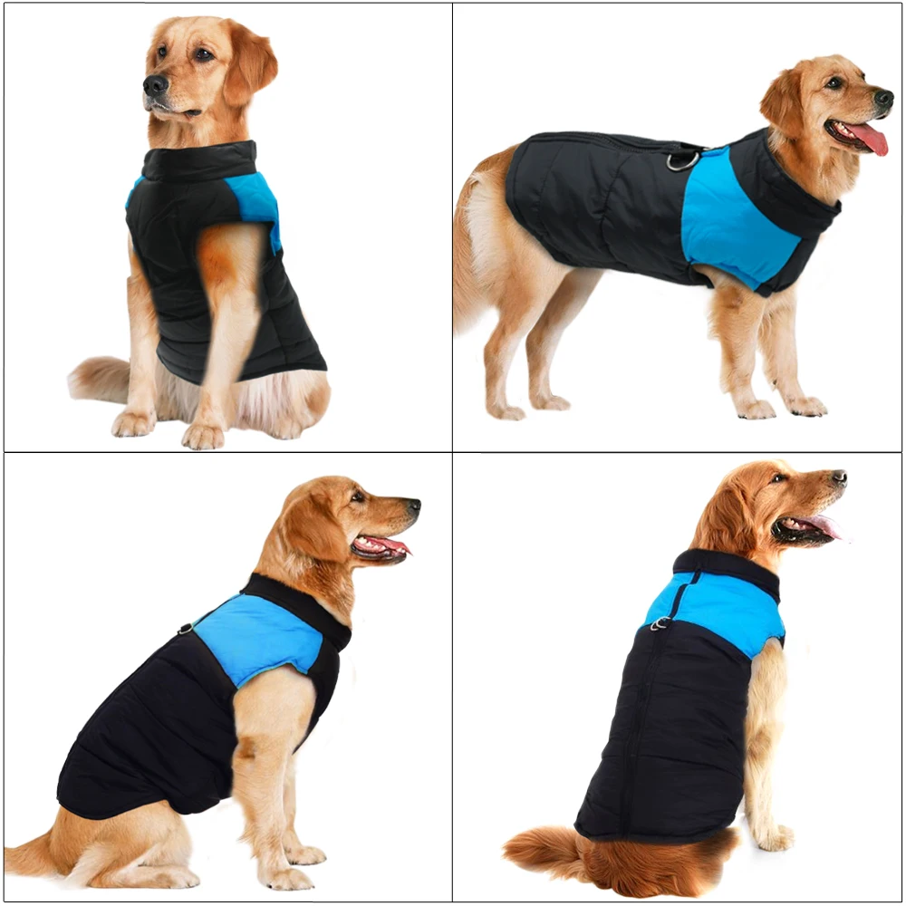 Одежда для больших собак, для французского бульдога, зимняя одежда для домашних животных, пальто, Ropa Perro, золотистый ретривер, лабрадор, одежда для собак, куртка, 2XL-7XL