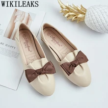 Ботинки "Харадзюку" на плоской подошве; кожаные туфли для женщин; Туфли-мокасины без застежки; обувь для женщин; mocassim feminino chaussures femmes été nouveau