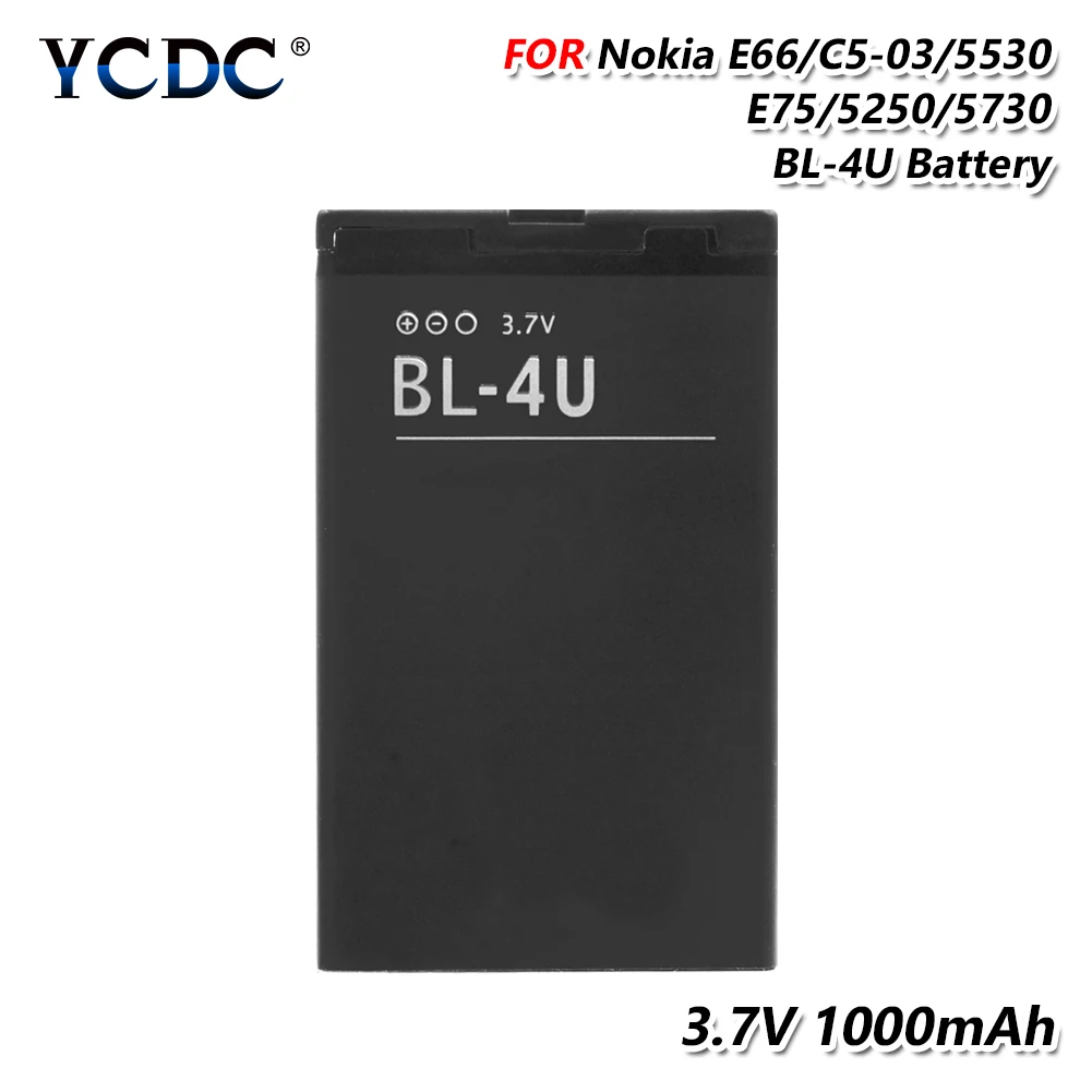 Фирменная Новинка! Перезаряжаемые литий BL-4U BL 4U BL4U Батарея для Nokia C5-03 C5-06 5250 530 3120C 6216C 6600S