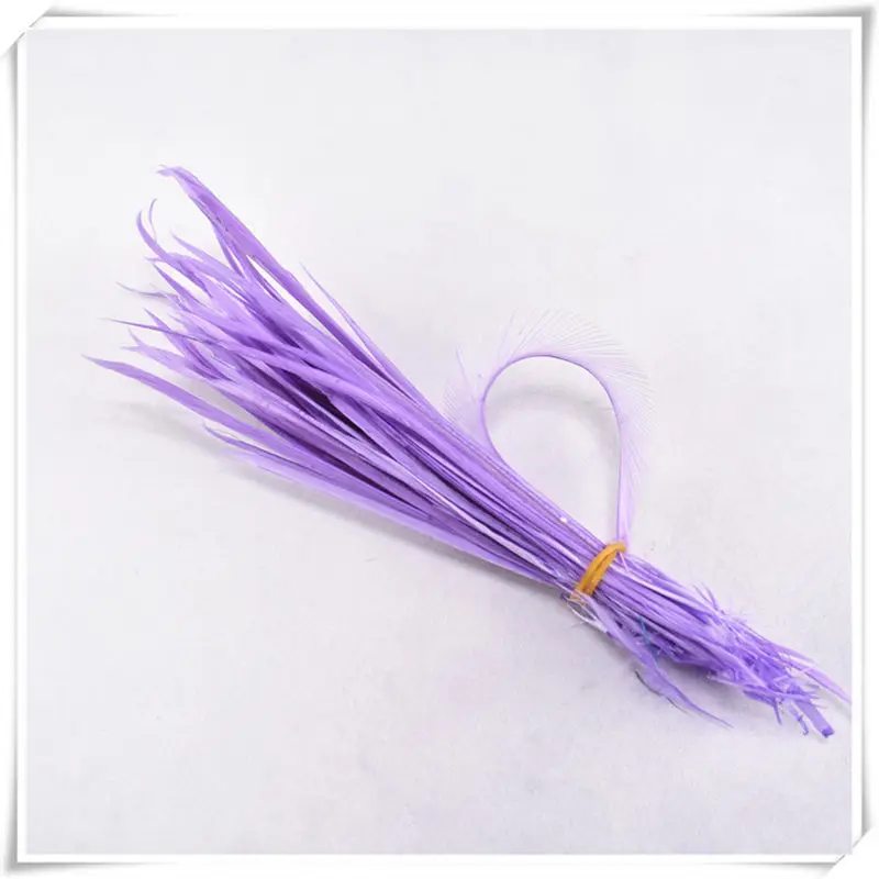 20 шт-100 шт./лот, тонкие мягкие перья индейки марабу, Промытые гусиные перья для рукоделия, платья/украшения/Рождество/шляпа - Цвет: Purple