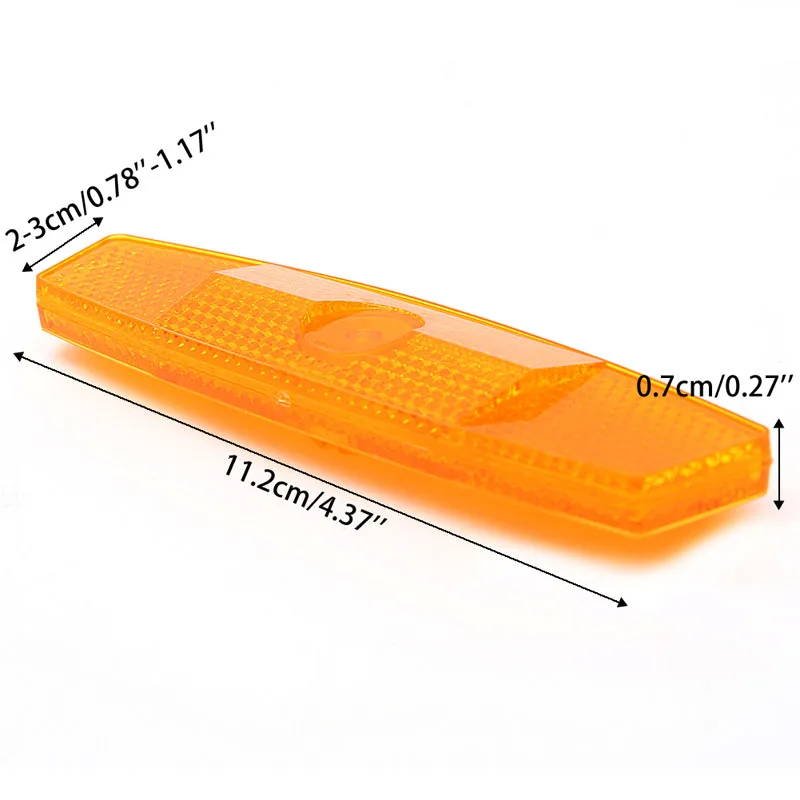 QILEJVS 2PCS Spokes Bike Wheel Reflector Safety Spoke Reflective Mount Vintage Clip Warning