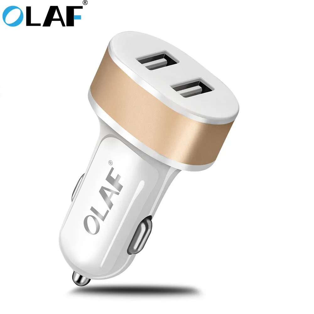 Автомобильное зарядное устройство OLAF с двумя USB-портами 5 В 2 1 А автомобильное USB
