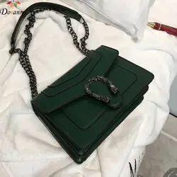 DORANMI металлические аппликации лоскут женская сумка 2019 Элитный бренд дизайн нитки сумка сумки через плечо квадратный Bolsos Mujer CBB138