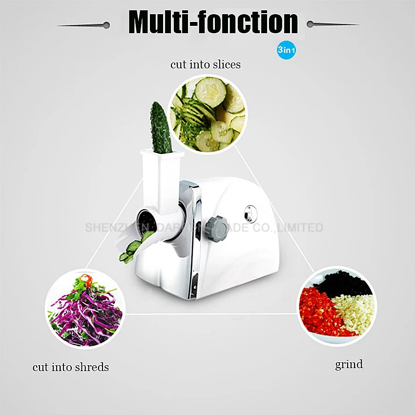 1 шт. новая многофункциональная Мясорубка/Бытовая электрическая овощерезка для приготовления пищи машина из нержавеющей стали мясорубка
